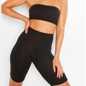 New tube top and biker short set